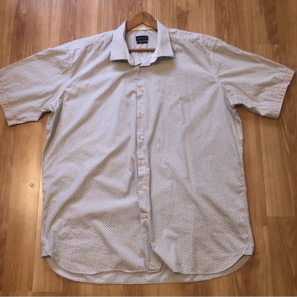 Men's White Patterned Shirt